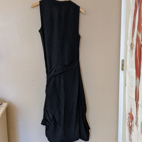 Paco Rabanne Pleated Black Dress - Picture 4 of 5